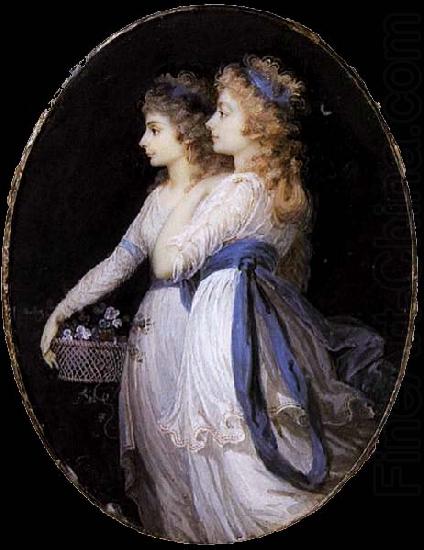 Georgiana, Duchess of Devonshire, with Lady Elizabeth Foster, Jean Urbain Guerin